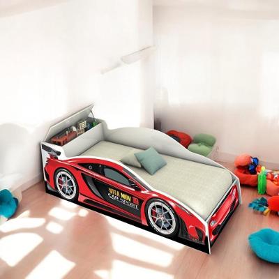 Cama Juvenil Carro Com Baú Vermelha Com Colchão
