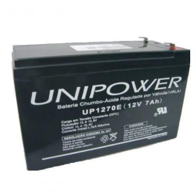 Bateria Unipower Up1270e 12v 7.0ah F187 Nao Automotiva
