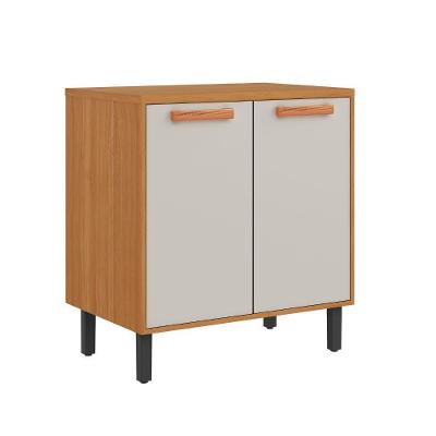 Balcao Itatiaia Napoles 80cm 2 Portas Com Tampo Cinamomo/off White