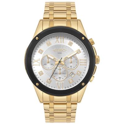 Relógio Euro Feminino Big Case Dourado - Eujs25aj/4d Relógio Euro Feminino Delux Dourado - Eujs25aj/4d