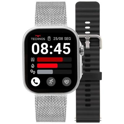 Smartwatch Technos Connect Max Call Prata - Tmaxcab/9k Relogio Smarts Unissex Connect Prata - Tmaxcab/9k