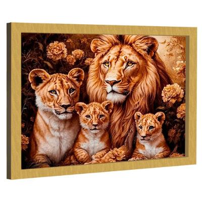 Quadro Decorativo Família Felina