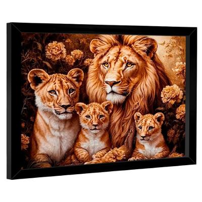 Quadro Decorativo Família Felina
