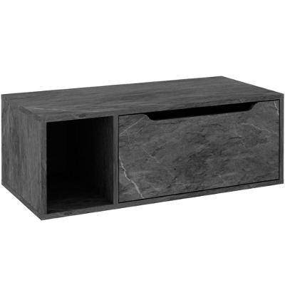 Gabinete De Banheiro 80 Cm Com 1 Porta E Nicho Mármore Lunar