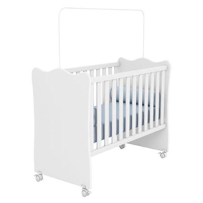 Berço Doce Sonho Branco Com Rodízios - Qmovi Branco