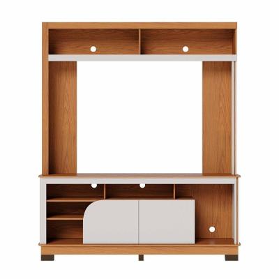 Estante Home Para Tv Até 65 Polegadas 2 Portas Belaya Freijó E Off White