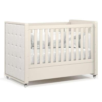 Berço Americano Tutto New Off White Com Capitonê New Boucle - Matic
