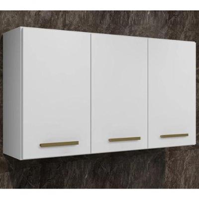 Armário Aéreo Etios 3 Portas Kaiki Móveis - Branco