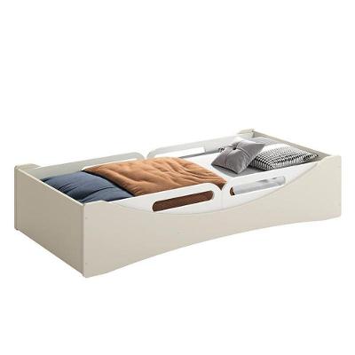 Cama Evolutiva Luna Areia Fosco Com 2 Kits Proteção Lateral Usinada - Reller Móveis Areia Fosco
