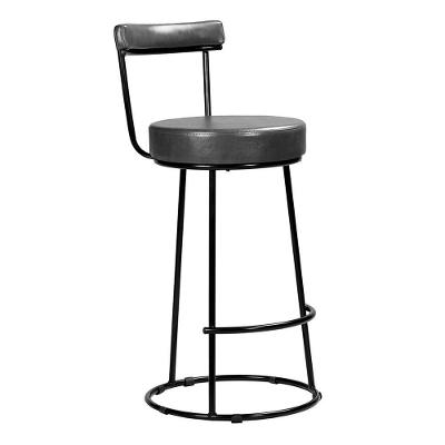 Banqueta Miami 96cm Couríssimo Preto - Salaone Preto