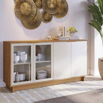 Aparador Para Sala Buffet Ambiente Vitória Freijó Off White – Colibri