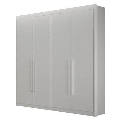Guarda Roupa 4 Portas Diamante Gold Branco – Leifer Móveis