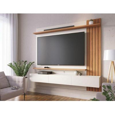 Painel Para Tv Home Suspenso Ambiente Juriti 1.8 Off White Matte Freijó – Colibri