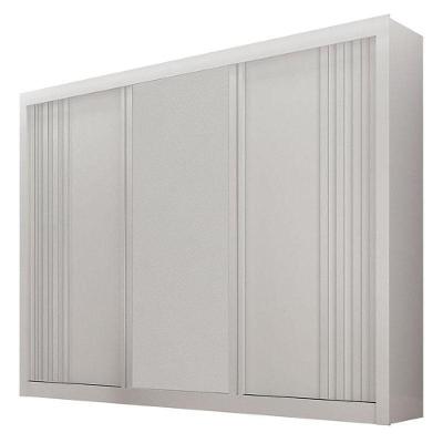 Guarda Roupa Casal 3 Portas Milano Branco – Leifer Móveis