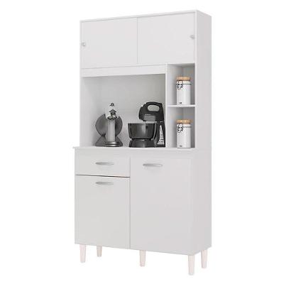 Armário Para Cozinha Kit Duda 90 Cm Branco – Poquema