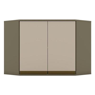 Armário Aéreo Connect Canto Obliquo 2 Portas 67 Cm Duna Cristal – Henn
