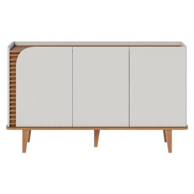 Aparador Buffet Jurerê Off White Matte Freijó - Colibri