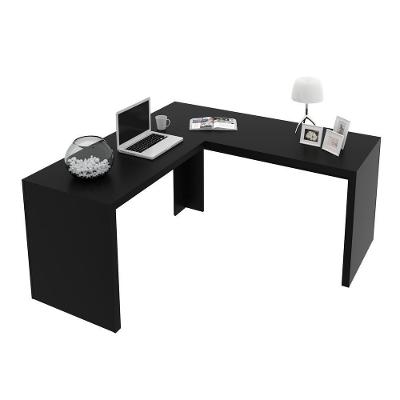 Escrivaninha/Mesa Escritório De Canto Multimóveis Vcr25024 Preto Preto