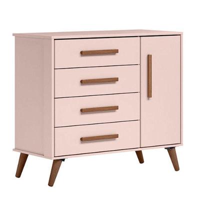 Cômoda Sapateira Q Encanto 3825 Retrô Rosa – Qmovi