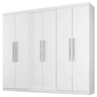 Guarda Roupa Casal Prime 6000 Branco – Araplac
