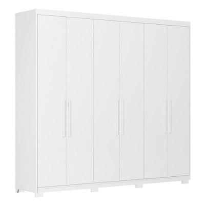 Guarda Roupa Casal Venice 62780pe Branco Brilho Com Pés - Demóbile