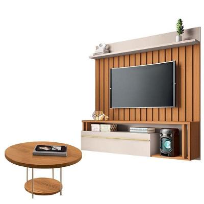 Home Suspenso Self Com Mesa De Centro Sky Cinamomo Off White - Hb Móveis
