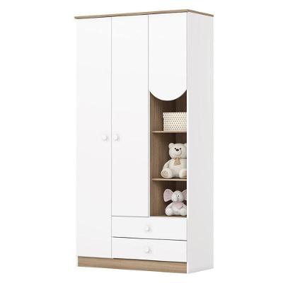Guarda Roupa Infantil Magia 3 Portas Branco Jequitibá Hp - Henn