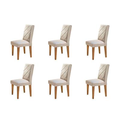 Conjunto 6 Cadeiras Olímpia Imbuia