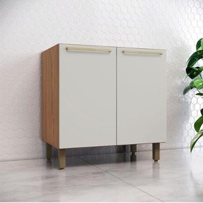 Balcão 2 Portas 80 Cm Requinte Nature Areia Hp – Henn