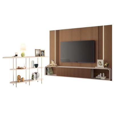 Home Suspenso Empire Castanho Off White E Aparador Infinity Off White- Hb Móveis