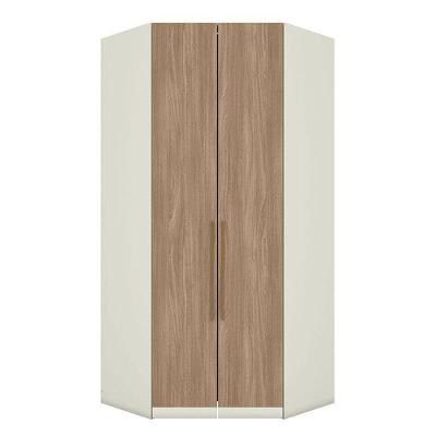 Armário De Canto Closet 2 Portas Seletto Areia Jequitibá - Henn