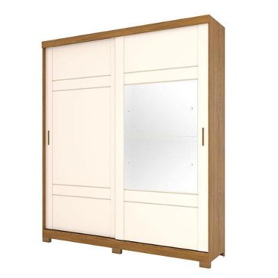 Guarda Roupa Casal Turin Nature Off White - Henn