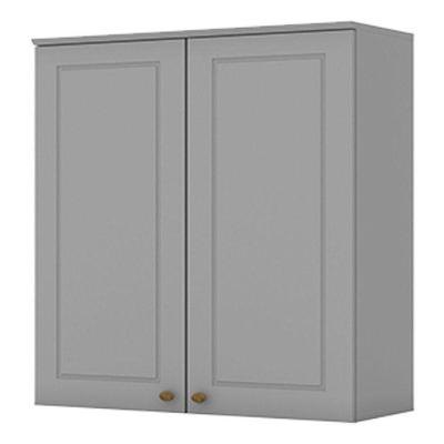 Armário Aéreo 2 Portas 80 Cm Nova York Cinza – Henn