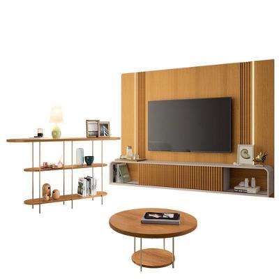 Home Suspenso Empire Cinamomo Off White E Aparador Infinity E Mesa De Centro Sky Cinamomo- Hb Móveis