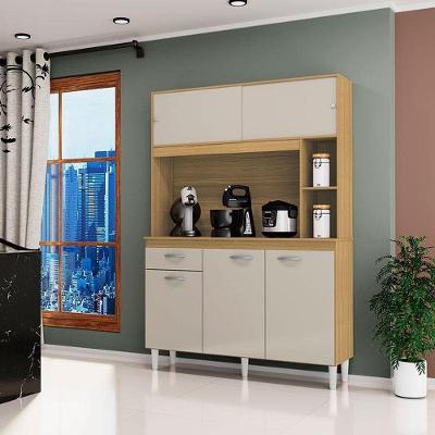 Cozinha Ambiente Kit Duda 120 Cm Damasco Off White – Poquema