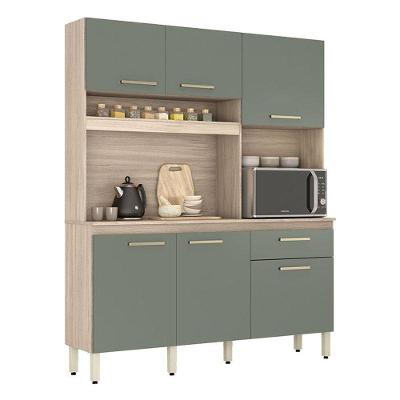 Kit Cozinha Compacta álamo Avena Touch Menta – Demóbile