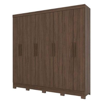 Guarda Roupa Casal B51 Castanho – Briz Móveis