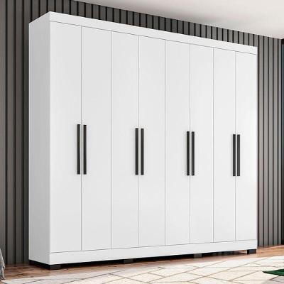 Guarda Roupa Casal Ambiente Prime 1684 Branco Com Pés Reto News – Araplac