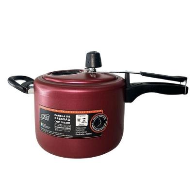 Panela De Pressão Cereja C/ Visor De Vidro Antiaderente 4,5l 6023