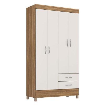 Guarda Roupa Solteiro Astro Amêndola Touch Off White – Demóbile