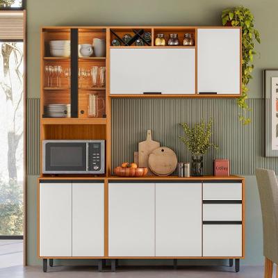 Armário De Cozinha Cp01 180cm Nala Freijó Uv/off Acetinado Z44 - Mpozenato