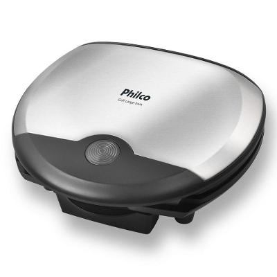 Grill Philco Large Inox Antiaderente Placas Onduladas 110V