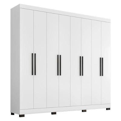 Guarda Roupa Casal Prime 1684 Branco Com Pés Reto News – Araplac