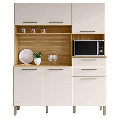 Cozinha Montesa 6 Portas E 2 Gavetas Freijó Soft – Kits Paraná