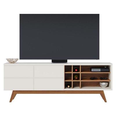 Rack Bancada Noronha 1.8 Off White Matte Freijó – Colibri