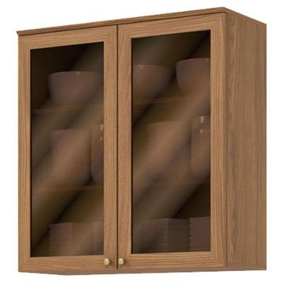 Armário Aéreo 2 Portas Com Vidro 80 Cm Requinte Nature – Henn