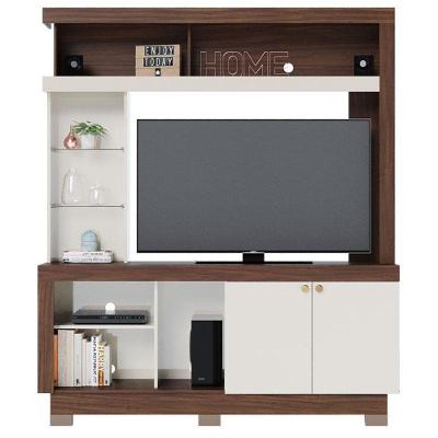 Estante Home Theater Valença Nogueira Real Off White – Colibri