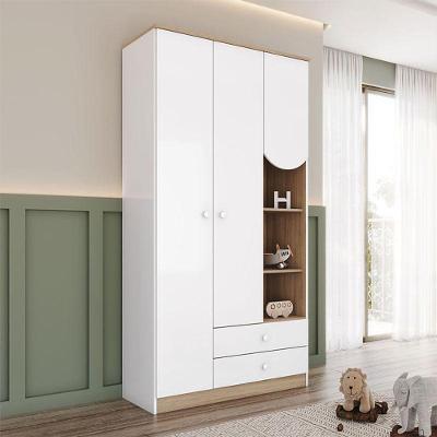 Guarda Roupa Infantil Magia Ambiente 3 Portas Branco Jequitibá Hp - Henn