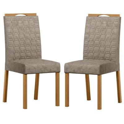 Cadeira Para Mesa De Jantar Mariana Kit 2 Peças Ype Carmurça Marrom – New Ceval