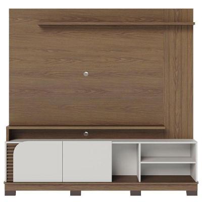 Estante Home Theater Jurerê 1.8 Amendôa Off White Matte – Colibri